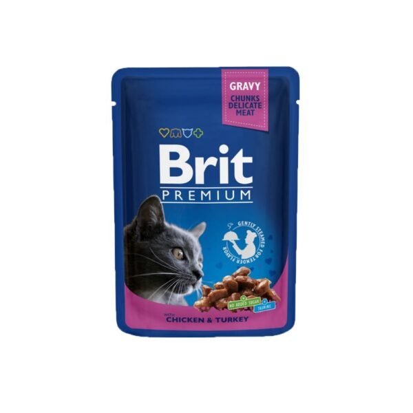 Brit Premium Wet Cat Food In Gravy 100g Set