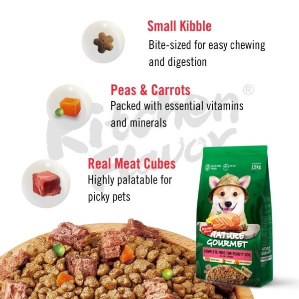 inv_product-1739846260455 Kitchen Flavor Dog 10kg Nature Gourmet Salmon For Beauty Dog For All Life Stages